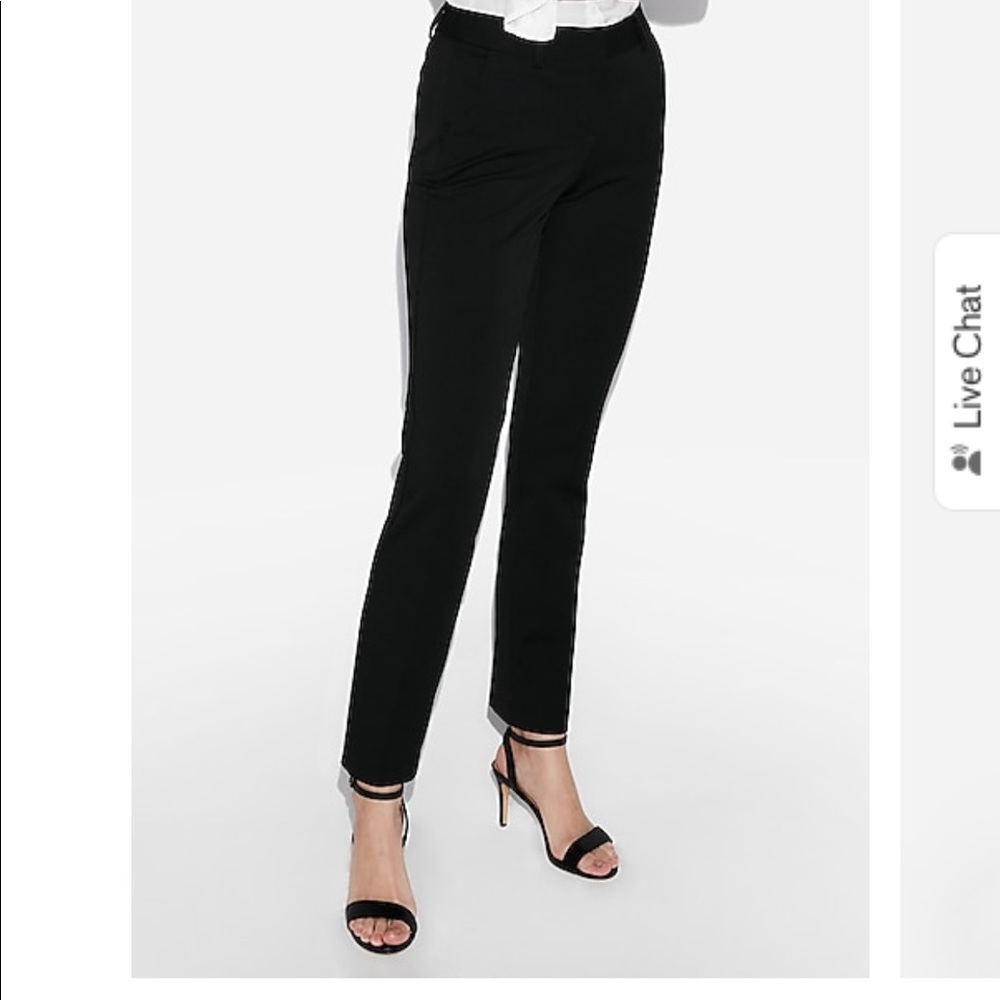 Black Patterned Columnist Pants Express - image 4